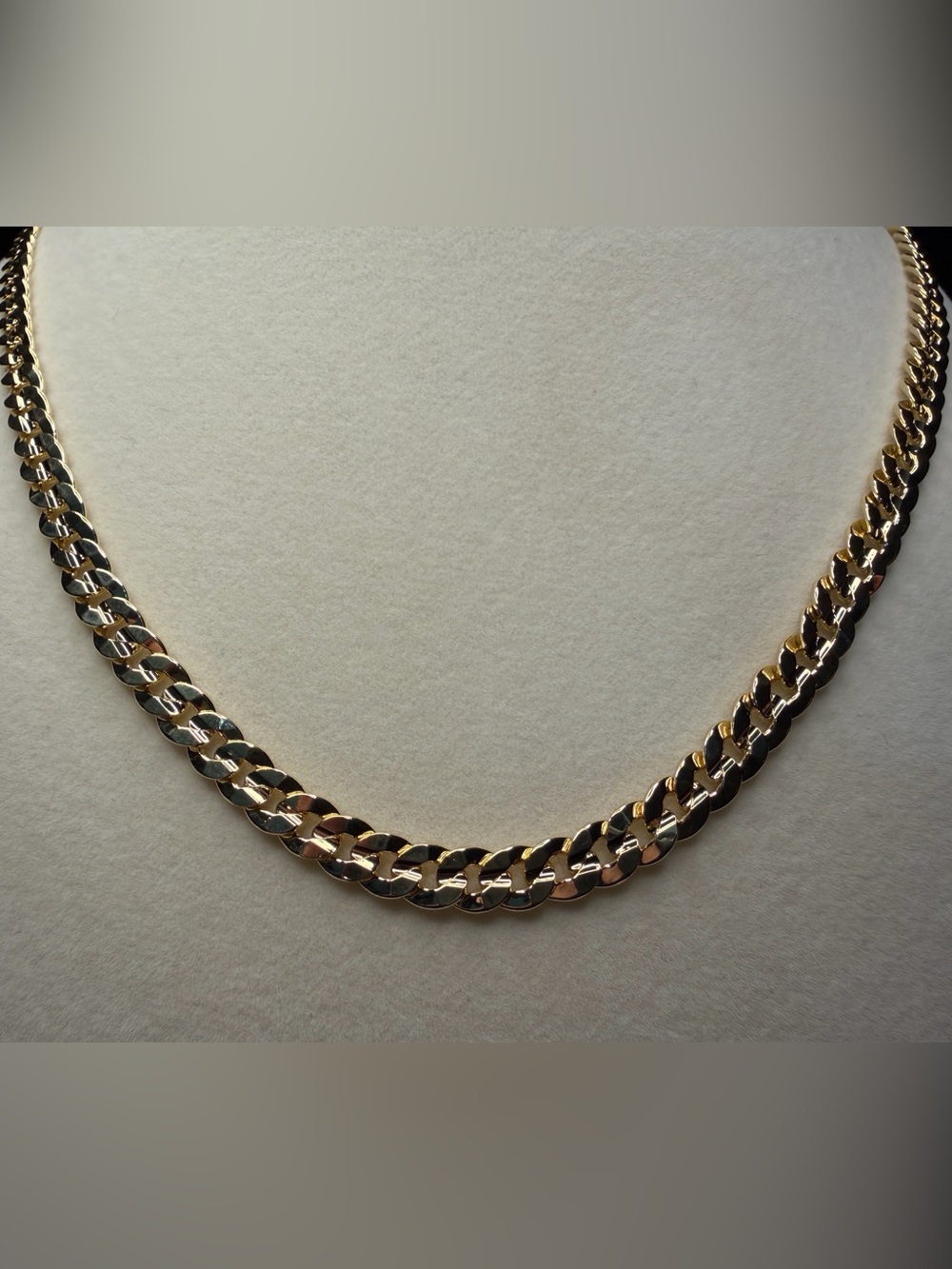 Cuban Link 24in 6MM 14K Gold Premium Plated necklace brand new